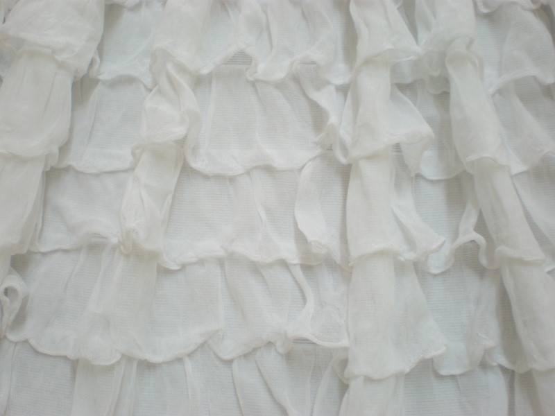 3.White Dance Ruffles